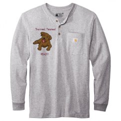 Unisex Carhartt Long Sleeve Henley Tee