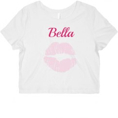 Ladies Slim Fit Crop Top Tee