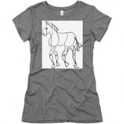 Ladies Slim Fit Super Soft Triblend Tee