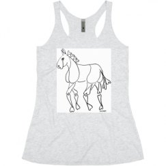 Ladies Slim Fit Super Soft Racerback Triblend Tank