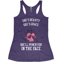 Ladies Slim Fit Super Soft Racerback Triblend Tank
