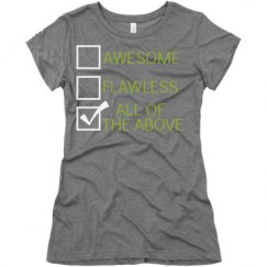 Ladies Slim Fit Super Soft Triblend Tee
