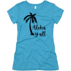 Ladies Slim Fit Super Soft Triblend Tee