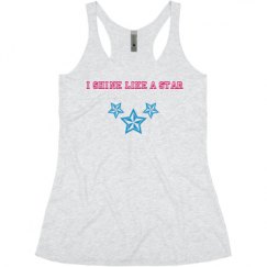 Ladies Slim Fit Super Soft Racerback Triblend Tank