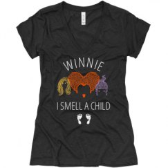 Winnie I Smell A Child Quote Winnie I Smell A Child Halloween - Maternity Cotton T-Shirt | Customized  Girl