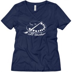 Ladies Relaxed Fit V-Neck Tee