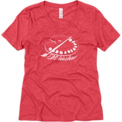 Ladies Relaxed Fit Super Soft Triblend V-Neck Tee