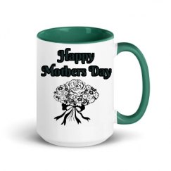 15oz Ceramic Mug with Color Inside