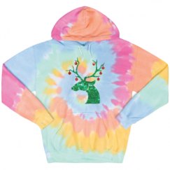 Unisex Tie-Dye Fleece Hoodie