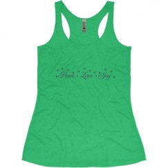 Ladies Slim Fit Super Soft Racerback Triblend Tank