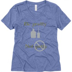 Ladies Relaxed Fit Super Soft Triblend V-Neck Tee