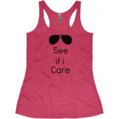 Ladies Slim Fit Super Soft Racerback Triblend Tank
