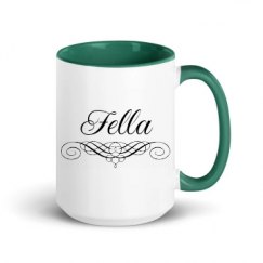 15oz Ceramic Mug with Color Inside