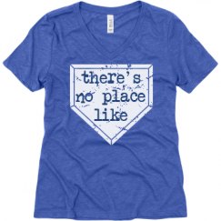 Ladies Relaxed Fit Super Soft Triblend V-Neck Tee