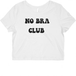 Ladies Slim Fit Crop Top Tee