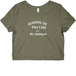 Ladies Slim Fit Crop Top Tee