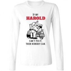 Ladies Relaxed Fit Basic Long Sleeve Tee