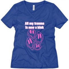 Ladies Relaxed Fit V-Neck Tee