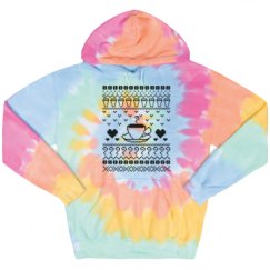 Unisex Tie-Dye Fleece Hoodie