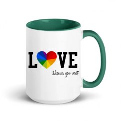 15oz Ceramic Mug with Color Inside