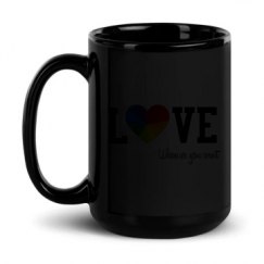 15oz Black Glossy Mug