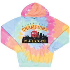 Unisex Tie-Dye Fleece Hoodie