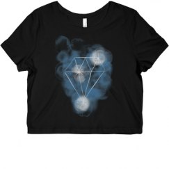 Ladies Slim Fit Crop Top Tee