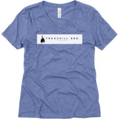 Ladies Relaxed Fit Super Soft Triblend V-Neck Tee