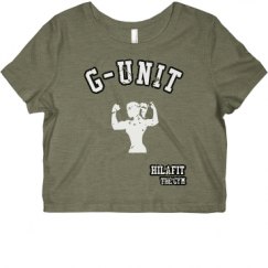 Ladies Slim Fit Crop Top Tee