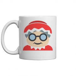 Mrs. Santa Claus Emoji Coffee Mug 