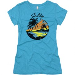 Ladies Slim Fit Super Soft Triblend Tee