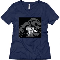 Ladies Relaxed Fit V-Neck Tee