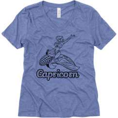 Ladies Relaxed Fit Super Soft Triblend V-Neck Tee
