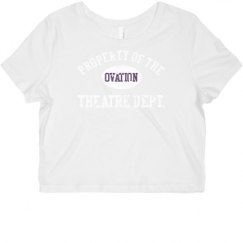 Ladies Slim Fit Crop Top Tee