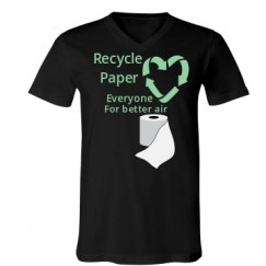 Unisex V-Neck Jersey Tee