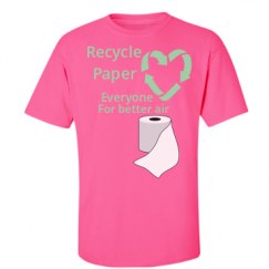 Unisex Ultra Cotton Safety Neon Crewneck Tee