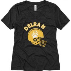 Ladies Relaxed Fit Super Soft Triblend V-Neck Tee