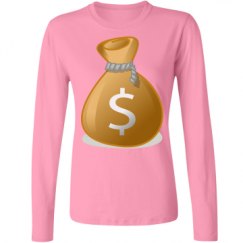 Ladies Relaxed Fit Basic Long Sleeve Tee