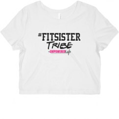 Ladies Slim Fit Crop Top Tee