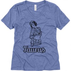 Ladies Relaxed Fit Super Soft Triblend V-Neck Tee