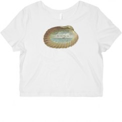 Ladies Slim Fit Crop Top Tee