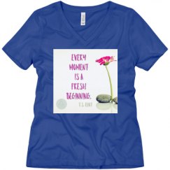 Ladies Relaxed Fit V-Neck Tee