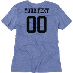 Ladies Relaxed Fit Super Soft Triblend V-Neck Tee