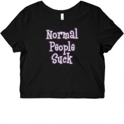 Ladies Slim Fit Crop Top Tee