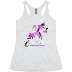 Ladies Slim Fit Super Soft Racerback Triblend Tank