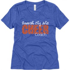 Ladies Relaxed Fit Super Soft Triblend V-Neck Tee