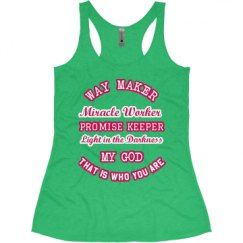 Ladies Slim Fit Super Soft Racerback Triblend Tank
