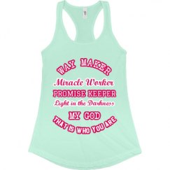 Ladies Slim Fit Racerback Tank Top