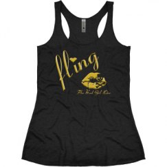 Ladies Slim Fit Super Soft Racerback Triblend Tank