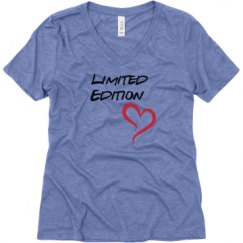 Ladies Relaxed Fit Super Soft Triblend V-Neck Tee